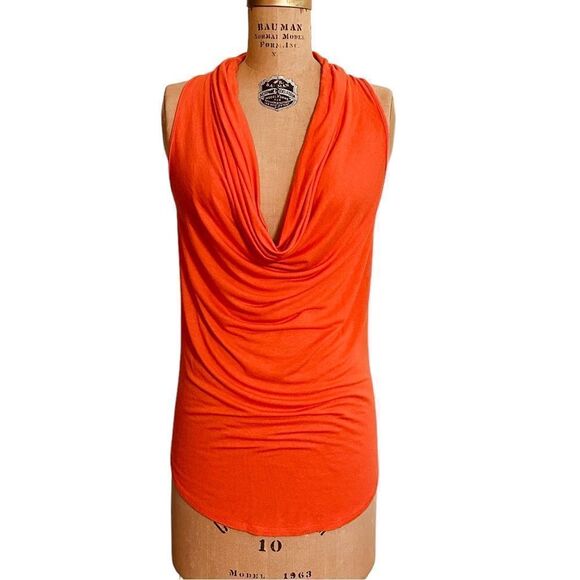 Orange Rubber Ducky sleeveless plunge neck tank top - Picture 3 of 9